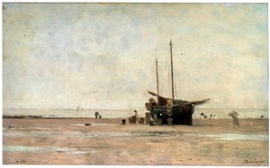Mořské pobřeží, konec 60. let 19. století počátek 70. let 19. století. od Charles Francois Daubigny