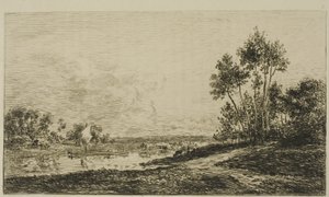 Seina v Port Maurin od Charles Francois Daubigny