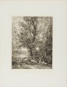 Pastýř a pastýřka od Charles Francois Daubigny