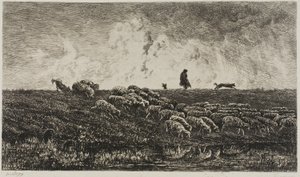 Sprcha od Charles Francois Daubigny
