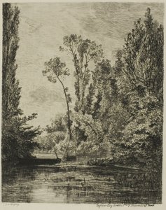 Panenské ostrovy v Bezons (The Fishing Hole) od Charles Francois Daubigny