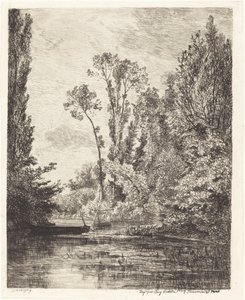 Panenské ostrovy v Bezons od Charles Francois Daubigny