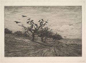 Strom plný vran, 1867. od Charles Francois Daubigny