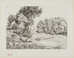 Pohled pořízený v Bas-Meudon od Charles Francois Daubigny