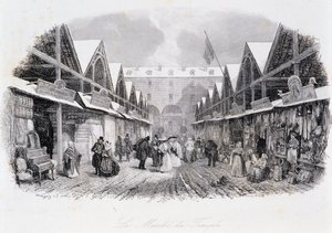 Pohled na chrámový pochod - v „Les Mysteres de Paris““ od Eugena Sue (1843), nemocného. de Daubigny. od Charles Francois Daubigny