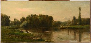 Břehy řeky Oise od Charles Francois Daubigny