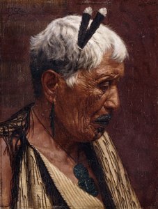 Pohled zpět - Wiripine Ninia, náčelník Ngatiawa od Charles Frederick Goldie