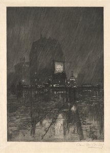 Deštivá noc, Madison Square od Charles Frederick William Mielatz