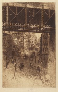 Cherry Street, NY od Charles Frederick William Mielatz