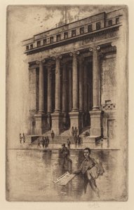 Porch, Old Custom House, Wall Street, 1905. od Charles Frederick William Mielatz