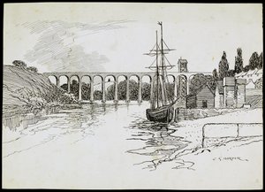 Calstock viadukt, Cornwall, c1907-c1943