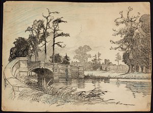 Cranford Park Bridge, Hillingdon, Londýn, 1892-1933 od Charles George Harper