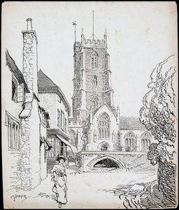 Převorský kostel svatého Jiří, Dunster, Somerset, 1892-1933 od Charles George Harper