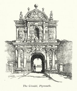 The Citadel, Plymouth (litografie)
