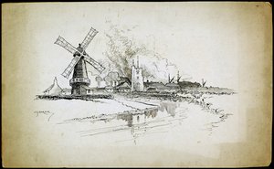 Wellington Windmill, Barking, Londýn, 1892-1933 od Charles George Harper
