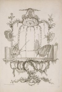 Duel Duel, od Essay on Human Butterflies od Saint Aubin, ca. 1756-60.