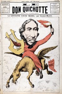 Kreslený film La Citoyenne Louise Michel - v ""Le Don Quijote""" z 5.5.1882