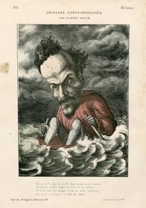 Současné grimasy - Ilustrace Charles Gilbert-Martin (1839-1905): Rochefort Henri (1831-1913) - Moře od Charles Gilbert Martin