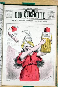 Obálka „“Le Don Quijote“, číslo 215, Satirique en Colours od Charles Gilbert Martin