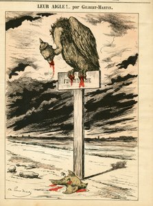 Obálka „Le Don Quijote“, číslo 693, satirická barva od Charles Gilbert Martin