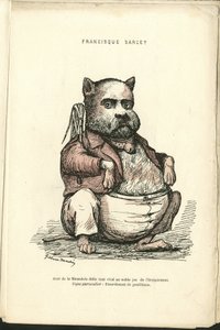 Ilustrace Charlese Gilberta-Martina (1839-1905) v knize "Contemporary Grimaces". od Charles Gilbert Martin