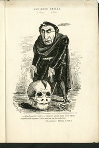 Ilustrace Charles Gilbert-Martin (1839-1905) v "" Současné grimasy"" od Charles Gilbert Martin