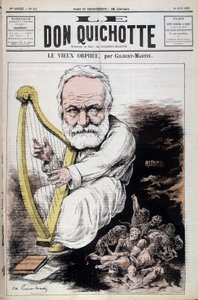 Starý Orfeus: karikatura o Victoru Hugovi a Rusku - Gilbert-Martin (Gilbert Martin), v „“ Don Quijote z 23.6.1882