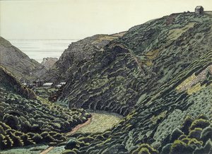 Valency Valley, Boscastle, Cornwall od Charles Ginner