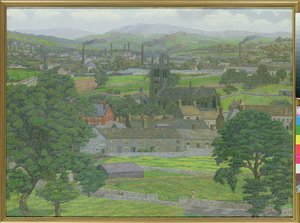 Yeadon Church, poblíž Leedsu od Charles Ginner