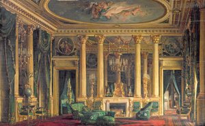 Salon v hotelu Monsieur Basile Parent, Place Vendome, Paříž, 1866 od Charles Giraud