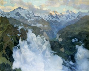 Clouds Valley Lauterbrunnen, 1901.