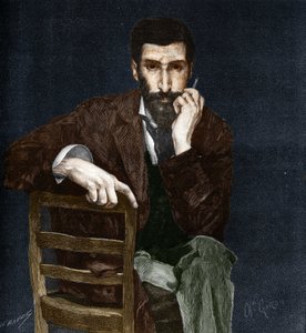 Portrét Pierra Savorgnana de Brazza (1852-1905), francouzského cestovatele.
