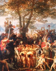 Francouzsky: Les Romains passant sous le joug Římané pod jhem od Charles Gleyre