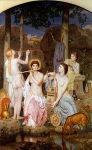 Minerva a milosti od Charles Gleyre