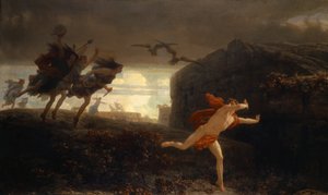 Pentheus pronásledovaný Maenads, 1864