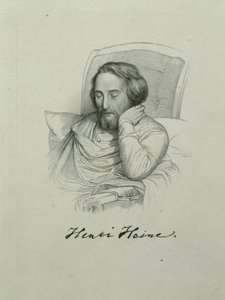 Portrét básníka Heinricha Heineho 1797-1856, 1851 od Charles Gleyre