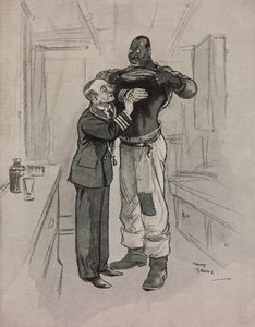 Černý mor, hypochondr, kreslený film Chase Gravea (1886-1944) z The Tatler, č. 1415, 8. srpna od Charles Grave