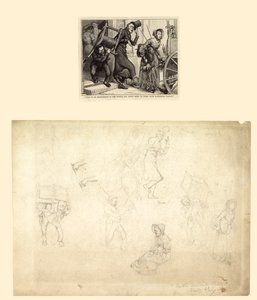 Ilustrace pro Old Curiosity Shop Charlese Dickense od Charles Green
