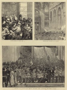 Uvnitř katedrály svatého Pavla hodinu před příjezdem královny od Charles Green