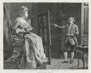 Sir Joshua Reynolds v Londýně od Charles Green
