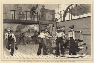 The Naval Review na Spithead, vystřelení Royal Salute z HMS Hercules