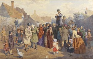 The Quack Doctor, 1866 (wc a barva karoserie na papíře) od Charles Green