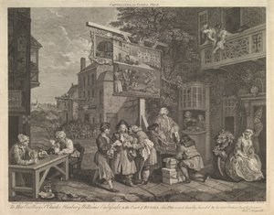 Agitace o hlasy, Talíř II: Čtyři tisky voleb, 20. února 1757. od Charles Grignion
