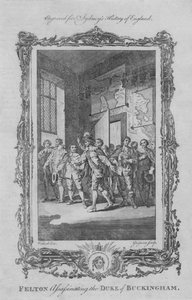Felton zavraždil vévodu z Buckinghamu, 1773.