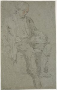 Studie sedící mládeže od Charles Grignion d.Æ.