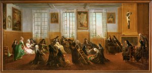 Karmelitánky v ohřívárně (obraz) od Charles Guillot