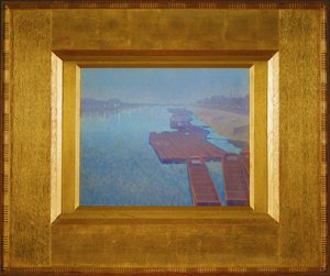 Řeka v noci (malba na plátně) od Charles Guilloux