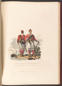 „Zahraniční sbor v britských službách. Vojáci řeckého lehkého pěšího pluku od Charles Hamilton (after) Smith