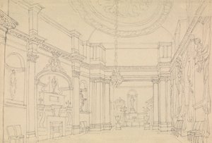 Hall, Easton Neston, Northants od Charles Hamilton Smith