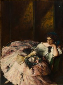Suvenýr z mezinárodního plesu Portrét slečny Kathleen Bruce, 1907.